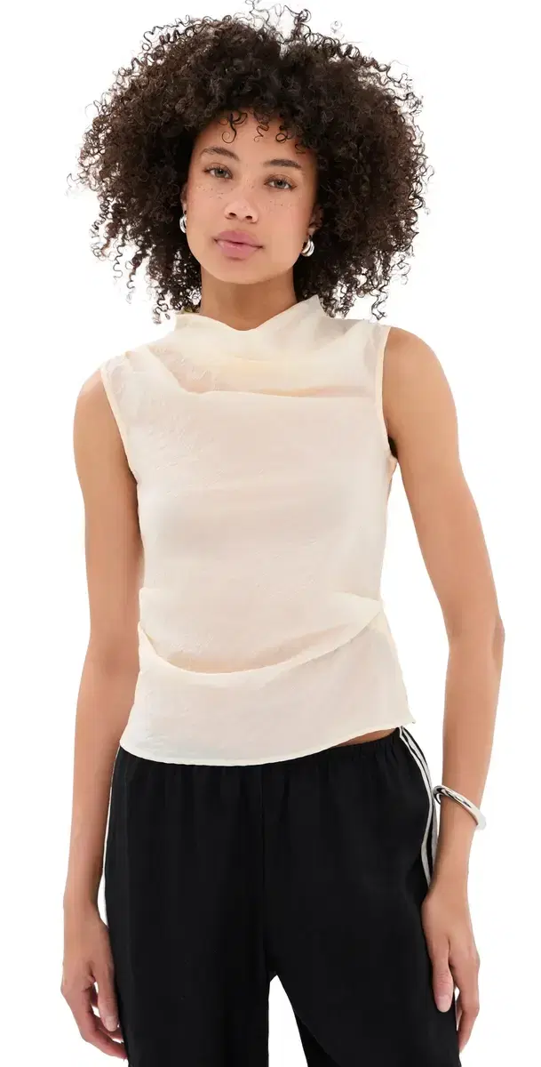 ALIGNE Dana Sheer Top White
