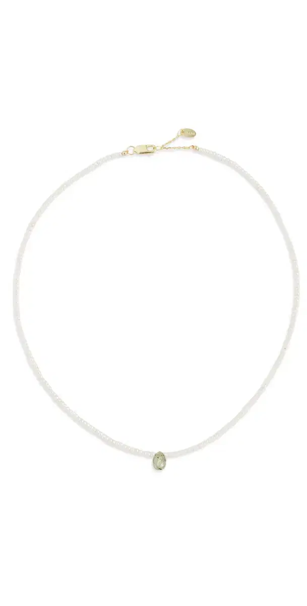 SHASHI Briolette Necklace Pearl One Size
