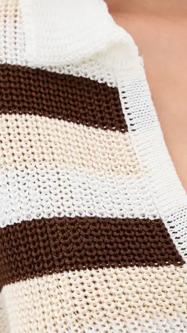 SEVEN WONDERS Benson Knit Top Chocolate/White L | Thumbnail 6 SEVEN WONDERS Benson Knit Top Chocolate/White L | Thumbnail 6