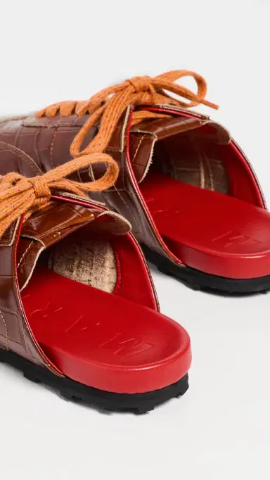 Marni Leather Sneakers Peat | Thumbnail 4