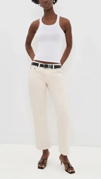 Citizens of Humanity Faye Vintage Straight Jeans Almond | Thumbnail 5