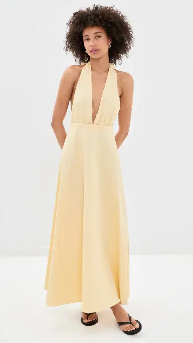 LIONESS District Maxi Dress Lemon L | Thumbnail 2