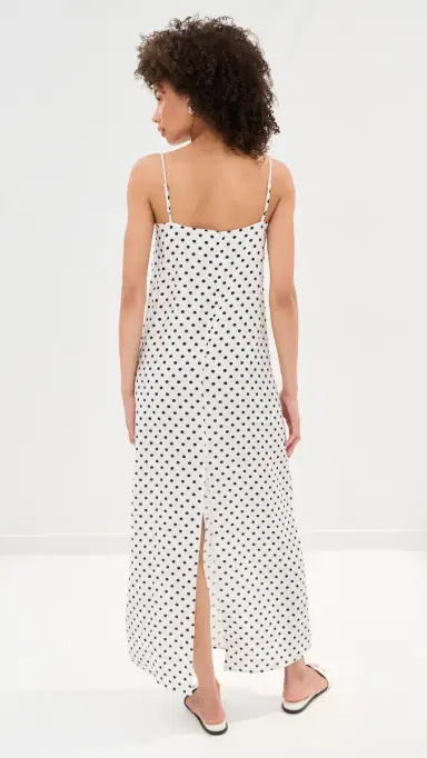 LE BOP Hailey Maxi Dress White Dot M | Thumbnail 3 LE BOP Hailey Maxi Dress White Dot M | Thumbnail 3