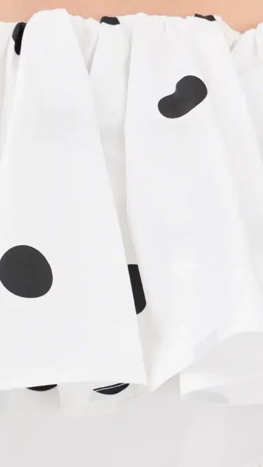 susana monaco Polka-Dot Poplin Dress Sugar/Black M | Thumbnail 6