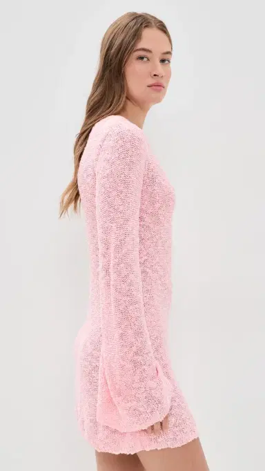 SEVEN WONDERS Juniper Mini Dress Baby Pink L | Thumbnail 4