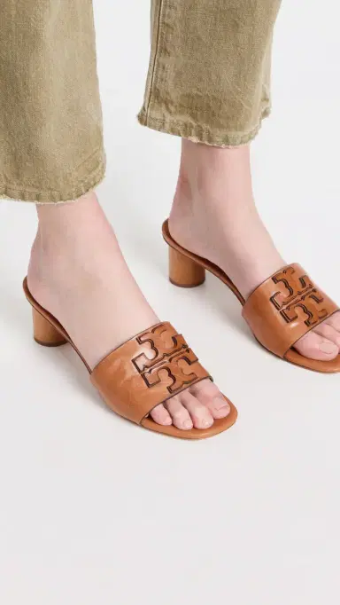 Tory Burch Ines Mule Sandals 55mm Tan | Thumbnail 3