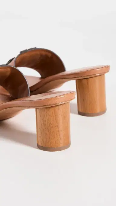 Tory Burch Ines Mule Sandals 55mm Tan | Thumbnail 4