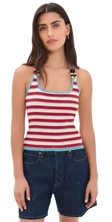 Bailey Rose Striped Halter Top | Thumbnail 1 Bailey Rose Striped Halter Top | Thumbnail 1
