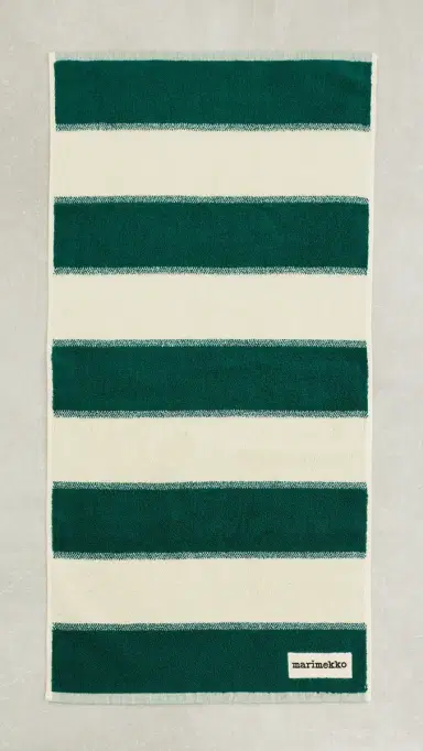 Marimekko Galleria Hand Towel Emerald/Melon One Size | Thumbnail 2