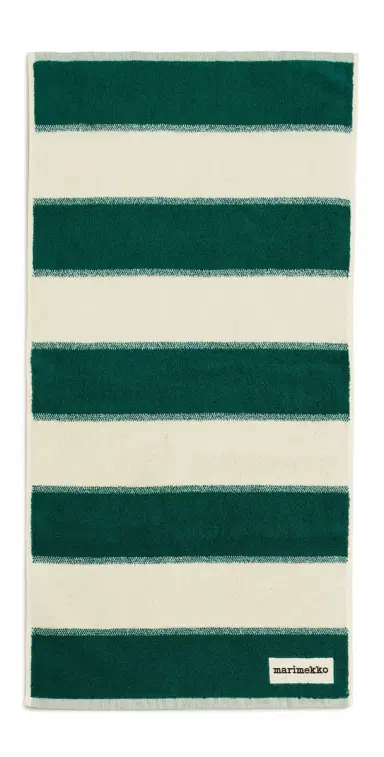 Marimekko Galleria Hand Towel Emerald/Melon One Size | Thumbnail 1