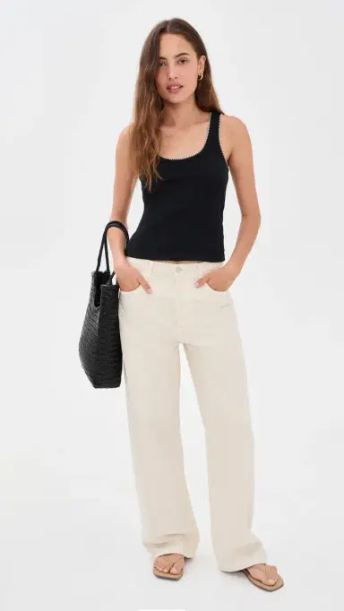 Z Supply Julian Crochet Tank Black L | Thumbnail 5
