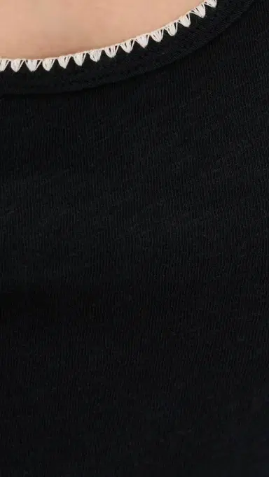 Z Supply Julian Crochet Tank Black L | Thumbnail 6