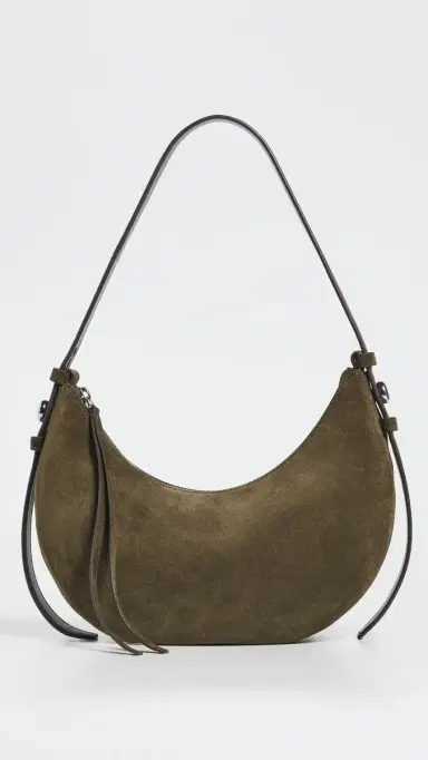 Tory Burch Romy Suede Half Moon Bag Leccio | Thumbnail 2 Tory Burch Romy Suede Half Moon Bag Leccio | Thumbnail 2