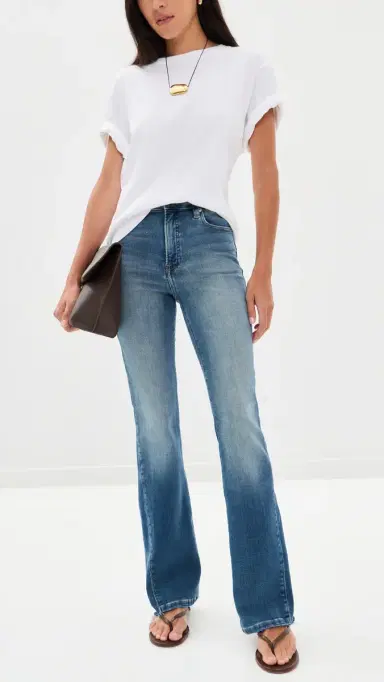 Good American Soft Tech Good Classic Bootcut Jeans Indigo1238 | Thumbnail 5 Good American Soft Tech Good Classic Bootcut Jeans Indigo1238 | Thumbnail 5