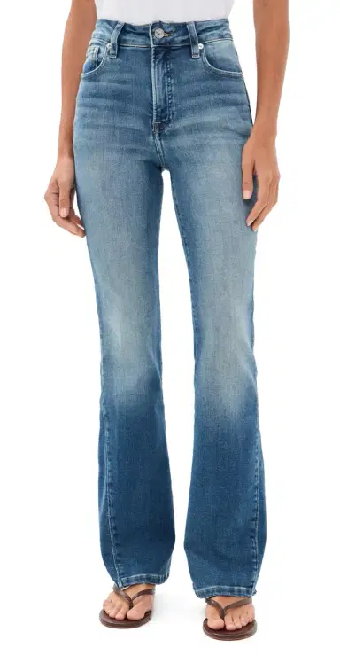 Good American Soft Tech Good Classic Bootcut Jeans Indigo1238 | Thumbnail 1 Good American Soft Tech Good Classic Bootcut Jeans Indigo1238 | Thumbnail 1