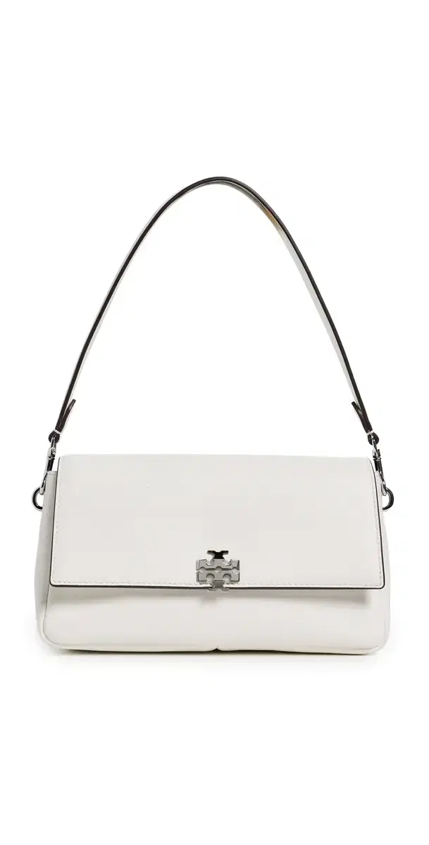 Tory Burch Charlie Small Shoulder Bag Bianco One Size