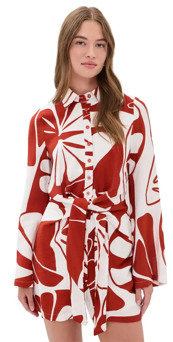 Arlette Mini Dress andy Red/White