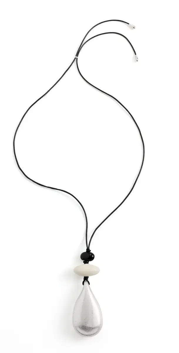 Museo Cord Necklace Silver One Size