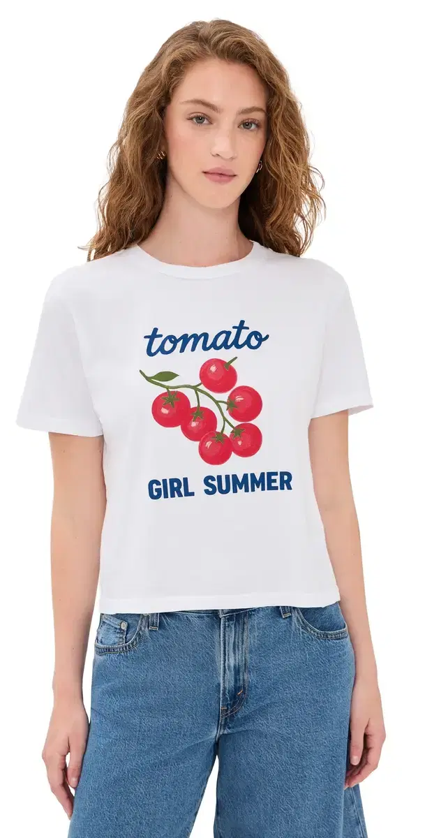 Tomato Girl ummer Everyday Tee White