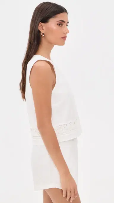 Z Supply Sloane Embroidered Blouse White L | Thumbnail 4