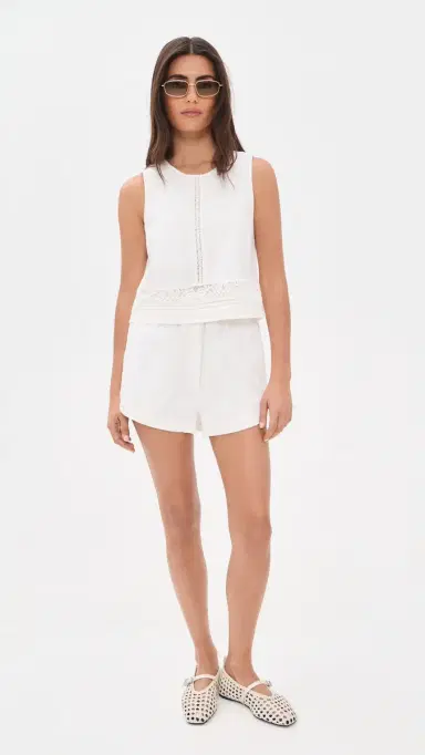 Z Supply Sloane Embroidered Blouse White L | Thumbnail 5