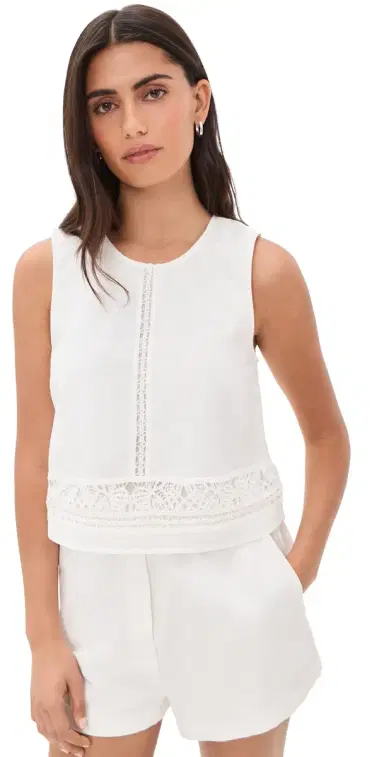 Z Supply Sloane Embroidered Blouse White L | Thumbnail 1