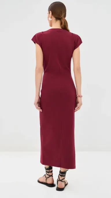 Isabel Marant Nadela Dress Dark Burgundy 44 | Thumbnail 3