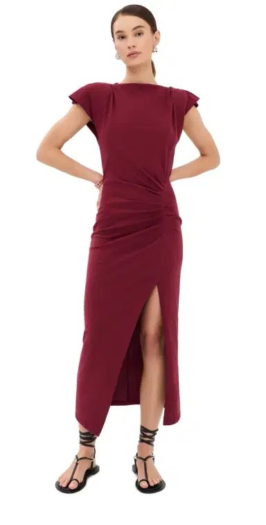 Isabel Marant Nadela Dress Dark Burgundy 44 | Thumbnail 1