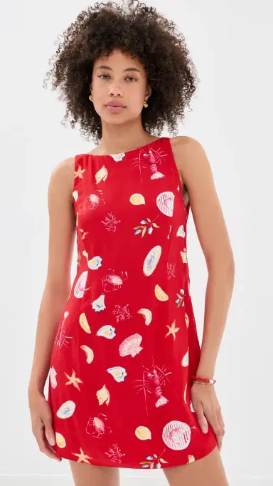 MINKPINK Sirena Mini Shift Dress Red | Thumbnail 2 MINKPINK Sirena Mini Shift Dress Red | Thumbnail 2