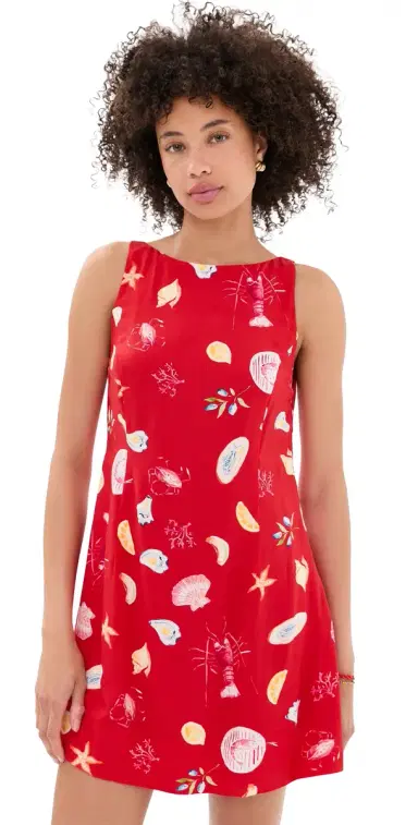 MINKPINK Sirena Mini Shift Dress Red | Thumbnail 1 MINKPINK Sirena Mini Shift Dress Red | Thumbnail 1