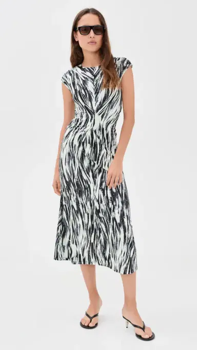Proenza Schouler White Label Miranda Dress Pale Blue Multi S | Thumbnail 2