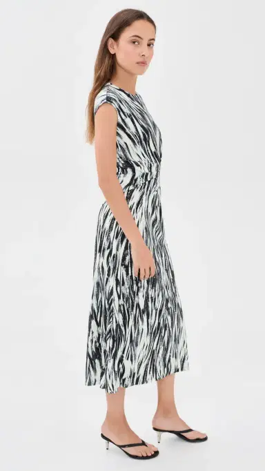 Proenza Schouler White Label Miranda Dress Pale Blue Multi S | Thumbnail 4