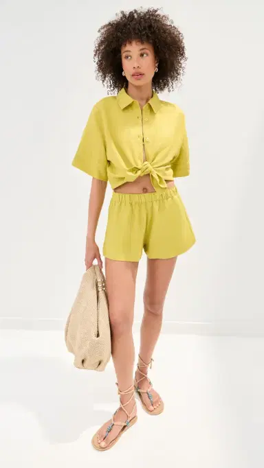 LE BOP Donda Shorts Warm Olive | Thumbnail 5