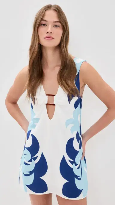 Seven Wonders Narla Mini Dress olly Blue/White | Thumbnail 2 Seven Wonders Narla Mini Dress olly Blue/White | Thumbnail 2