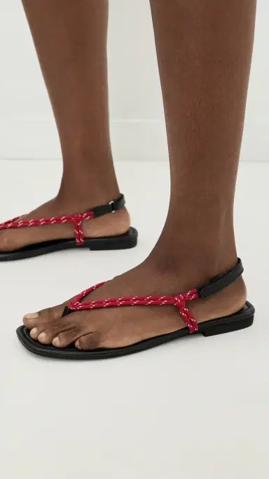 Madewell Aliyah Paracord Sandals Festival Red | Thumbnail 3