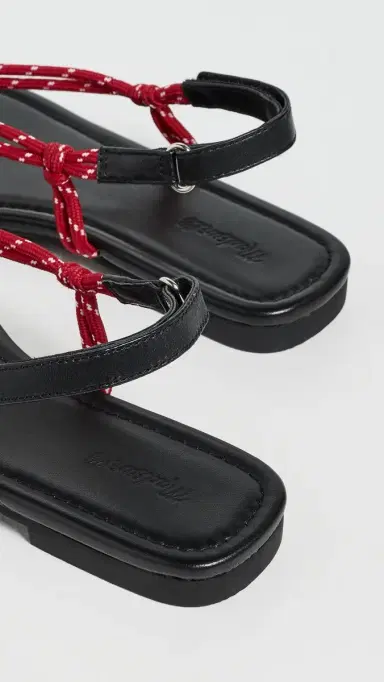 Madewell Aliyah Paracord Sandals Festival Red | Thumbnail 4