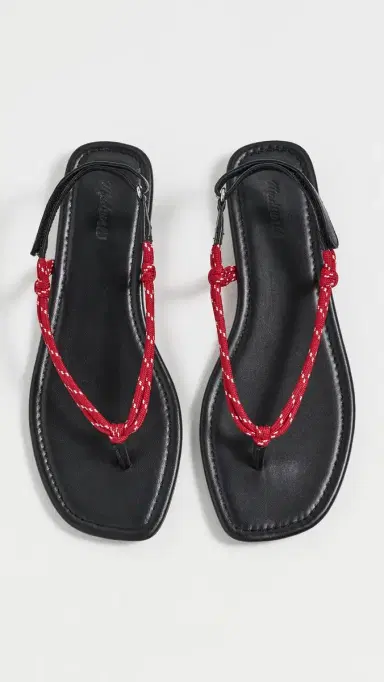 Madewell Aliyah Paracord Sandals Festival Red | Thumbnail 5