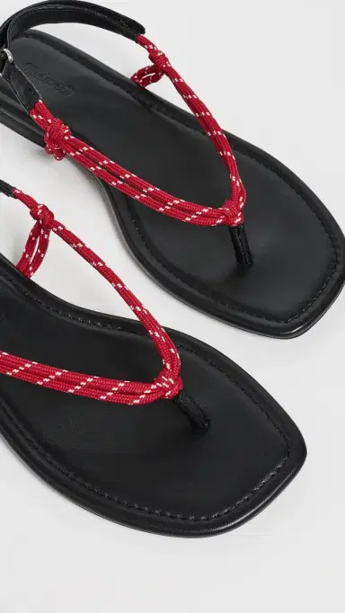 Madewell Aliyah Paracord Sandals Festival Red | Thumbnail 6