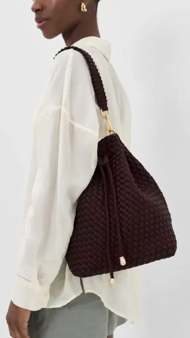 NAGHEDI Mercer Large Bucket Bag Chocolate (Solid) One Size | Thumbnail 3 NAGHEDI Mercer Large Bucket Bag Chocolate (Solid) One Size | Thumbnail 3