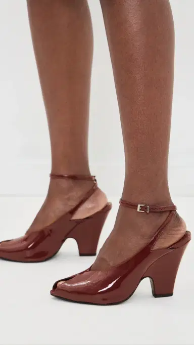 Schutz Liv Peep Toe Heels Wine Berry 7 | Thumbnail 4 Schutz Liv Peep Toe Heels Wine Berry 7 | Thumbnail 4