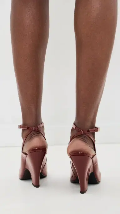 Schutz Liv Peep Toe Heels Wine Berry 7 | Thumbnail 5 Schutz Liv Peep Toe Heels Wine Berry 7 | Thumbnail 5