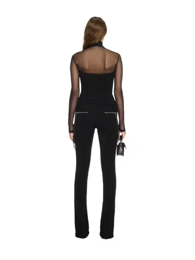 Off-White Black Jersey Corset Top | Thumbnail 4 Off-White Black Jersey Corset Top | Thumbnail 4