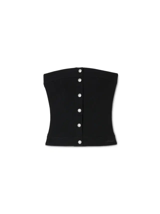 Off-White Black Jersey Corset Top