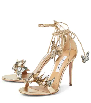 Aquazzura Papillon 105 appliqué leather sandals | Thumbnail 3 Aquazzura Papillon 105 appliqué leather sandals | Thumbnail 3