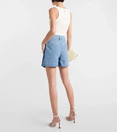 Frame Pleated denim shorts | Thumbnail 2