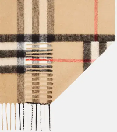 Burberry Check cashmere scarf | Thumbnail 2