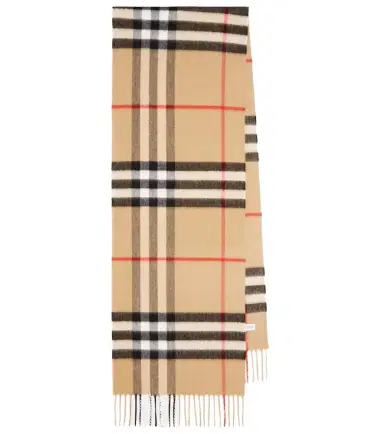 Burberry Check cashmere scarf | Thumbnail 1