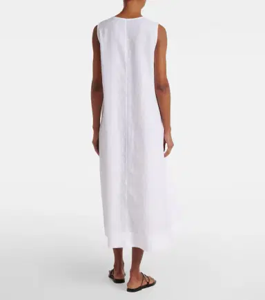 ASCENO Nisha linen midi dress | Thumbnail 4 ASCENO Nisha linen midi dress | Thumbnail 4