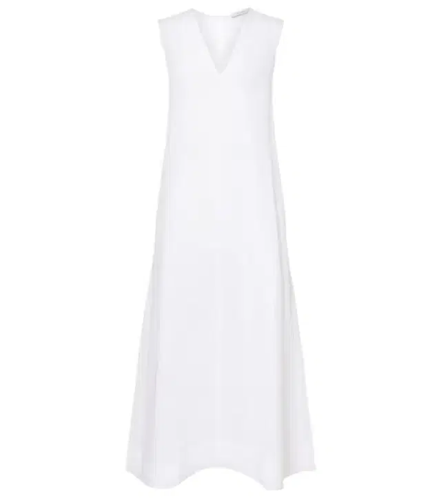 Nisha linen midi dress