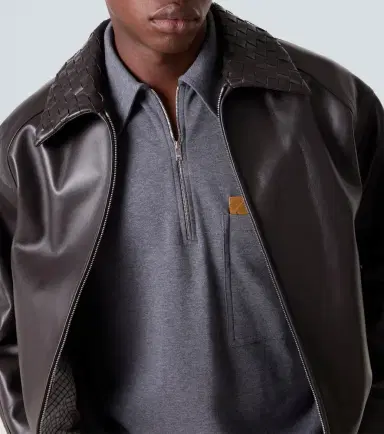 Bottega Veneta Intrecciato leather jacket | Thumbnail 3